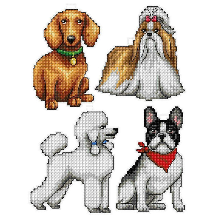 "Dogs" 122CS Counted Cross-Stitch Kit