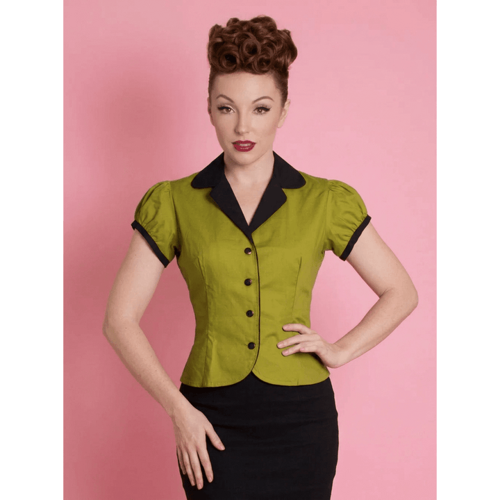 Dolly Blouse - Chartreuse