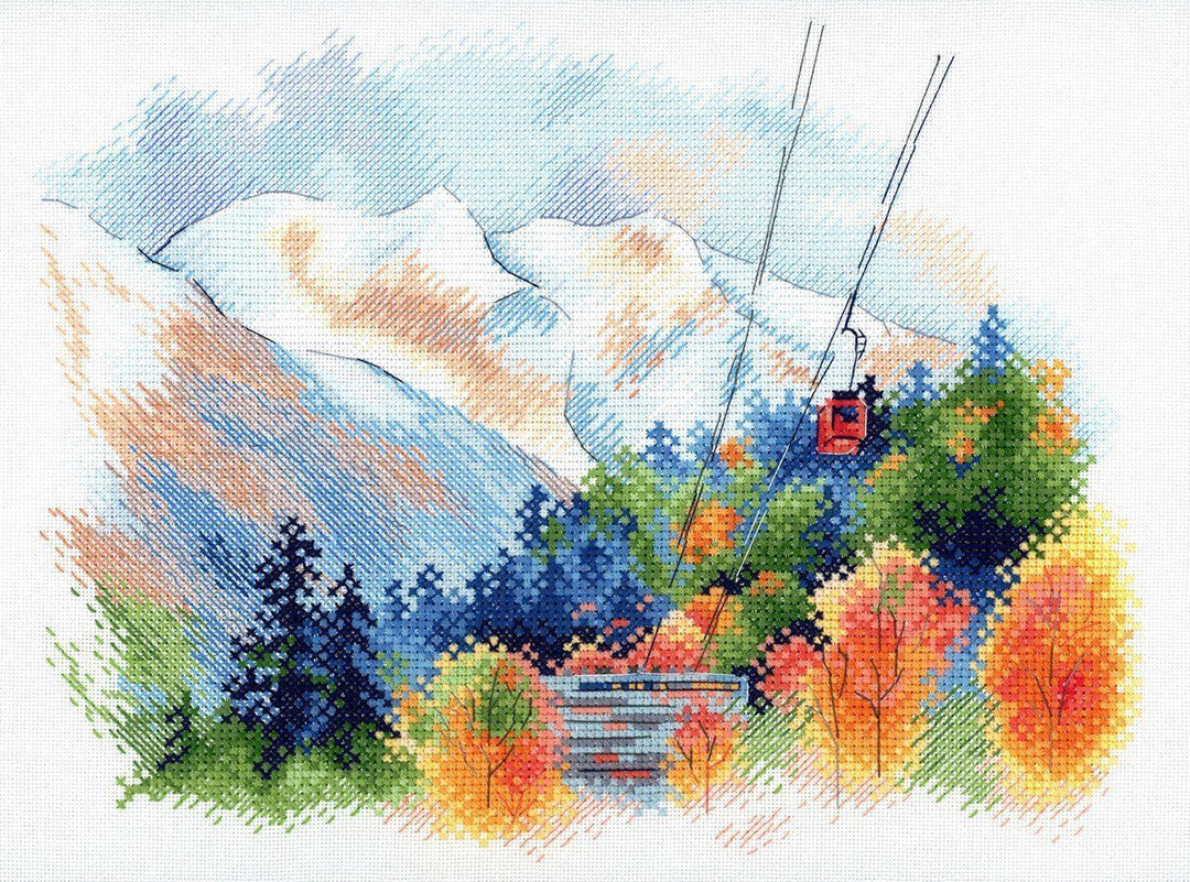 Dombay Mountains A-045 Cross stitch kit