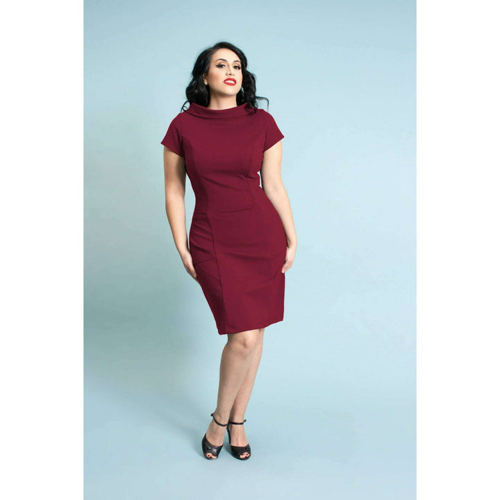 Dominique Dress - Burgundy