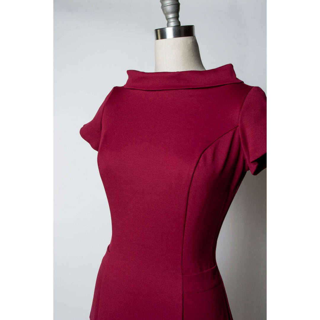 Dominique Dress - Burgundy