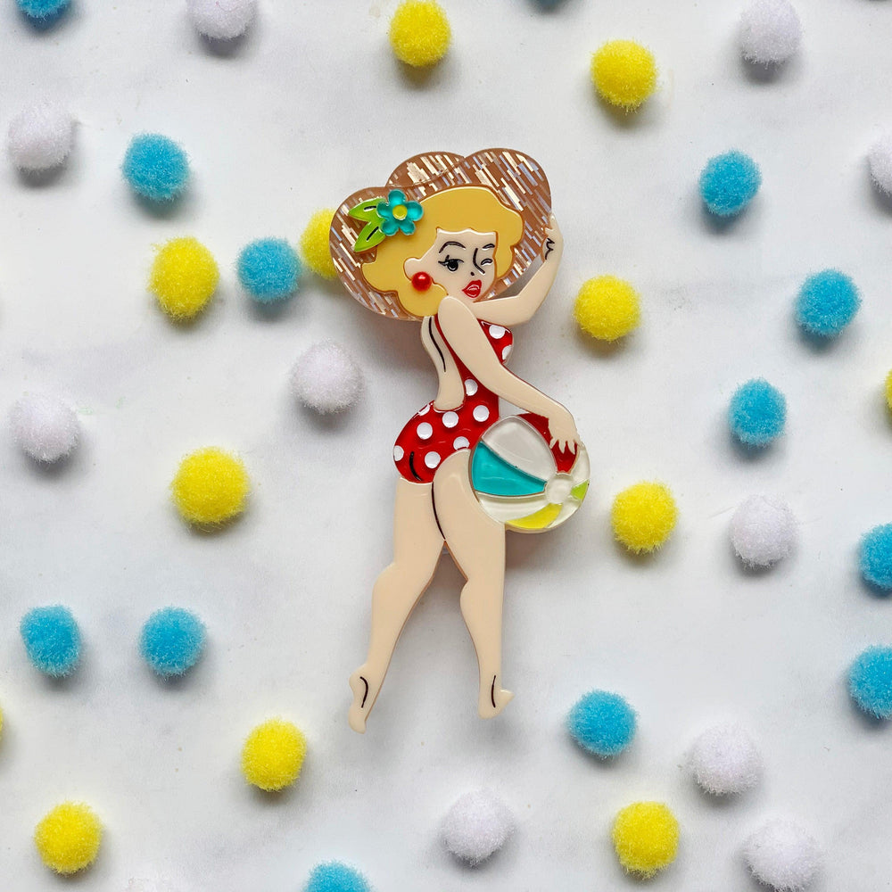 Don't Worry, Beach Happy Brooch by Lipstick & Chrome - Quirks!