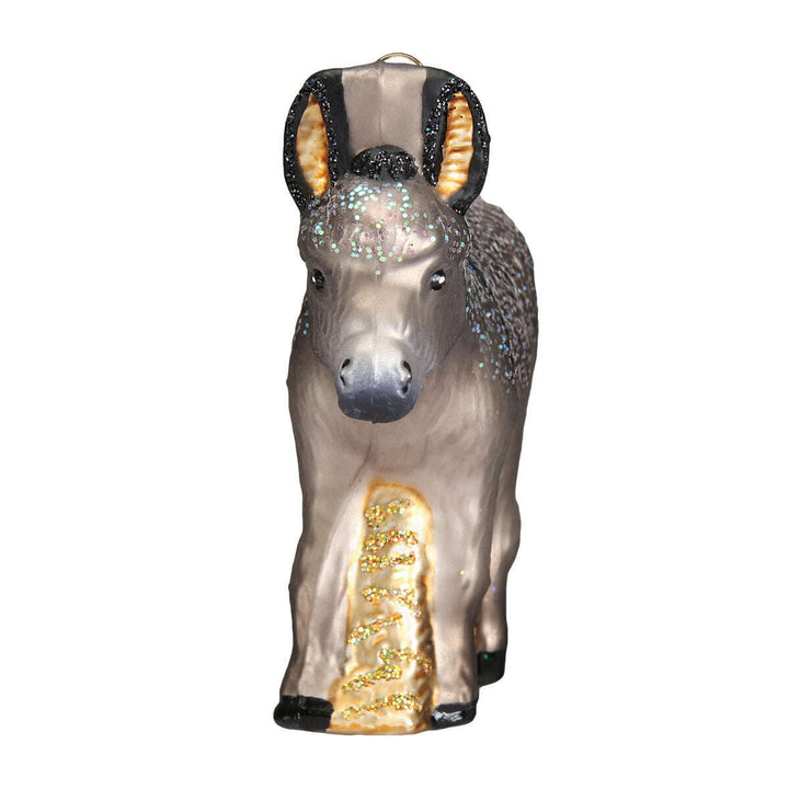 Old World Christmas Donkey Blown Glass Ornament