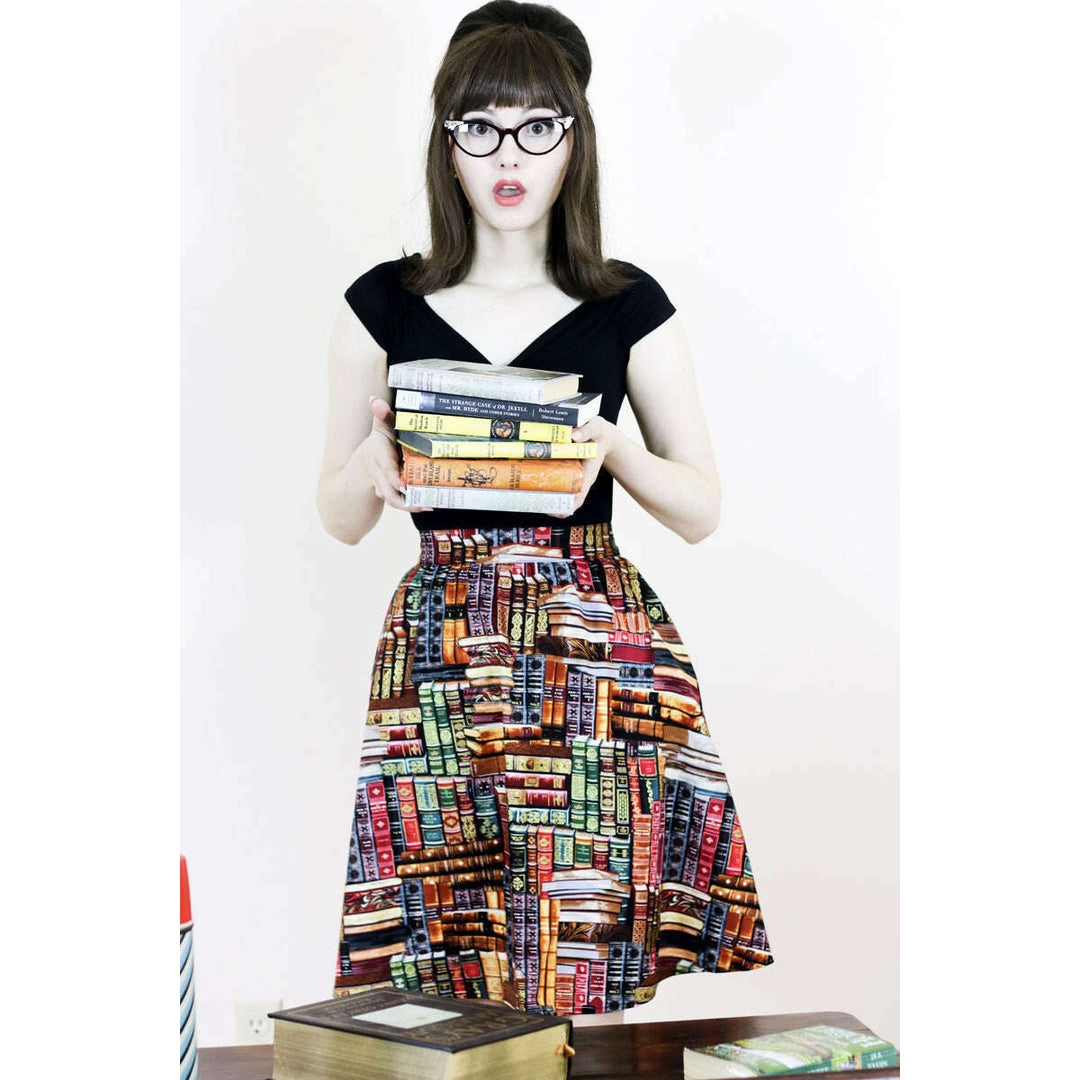 Don't Judge a Book by its Cover A-Line Skirt