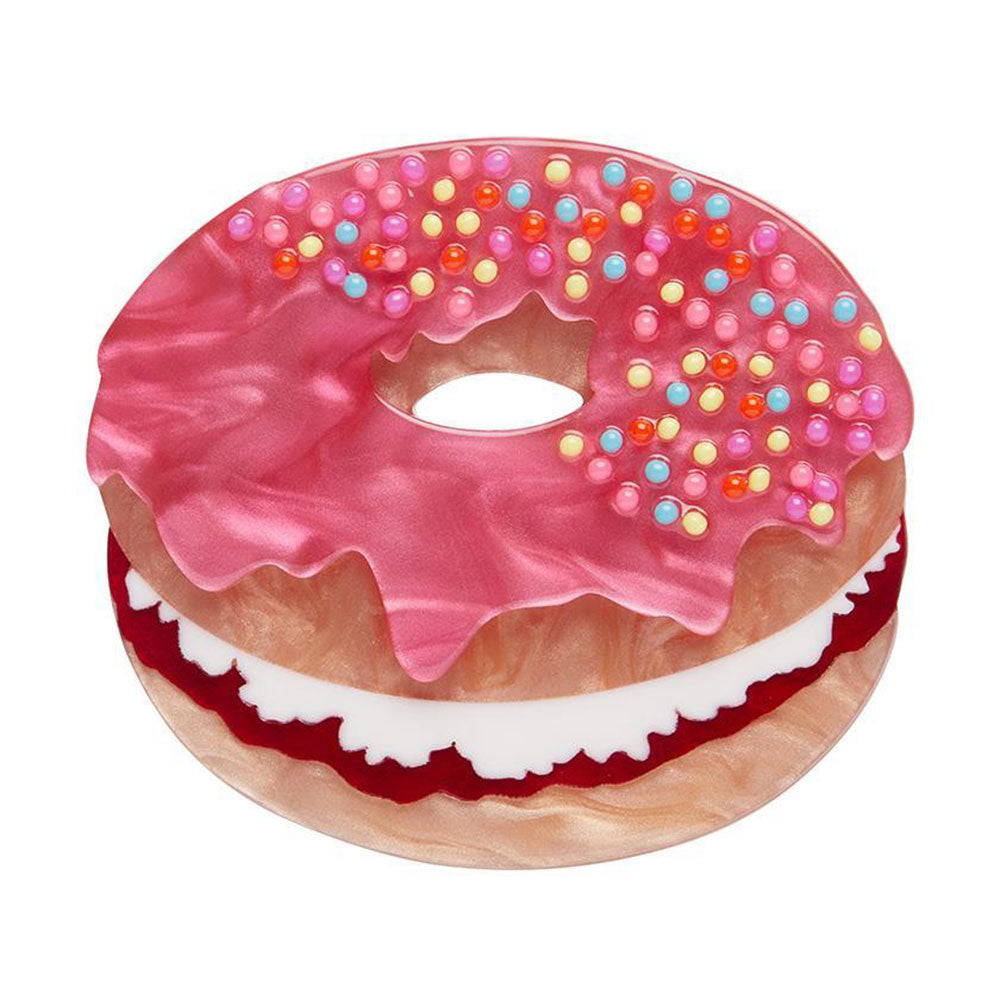 Donut Cake Brooch by Erstwilder image