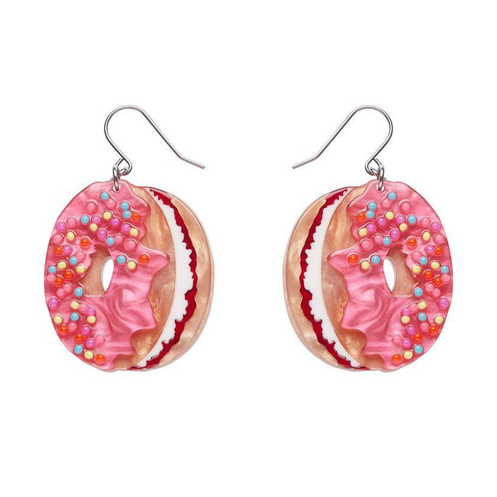 Donut Cake Drop Earrings by Erstwilder image