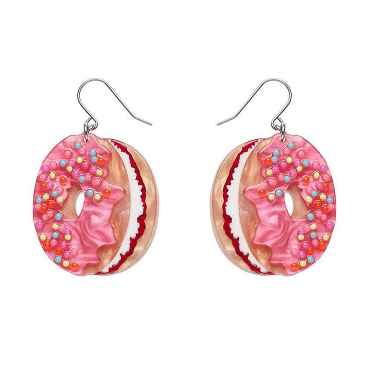 Donut Cake Drop Earrings by Erstwilder image