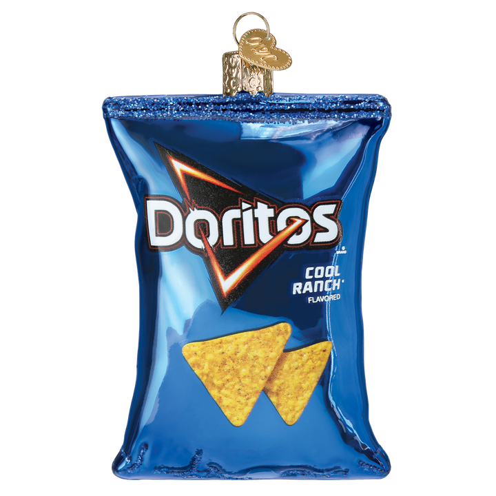 Old World Christmas Doritos Cool Ranch Chips Blown Glass Ornament