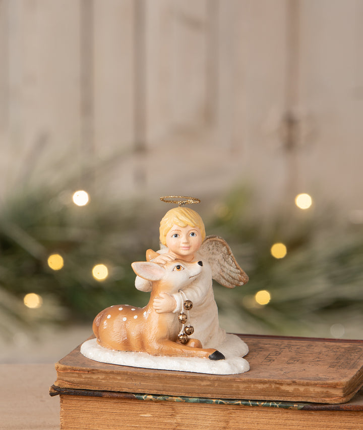 Michael Angel with Deer by Bethany Lowe Designs, christmas decor