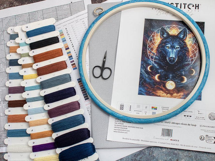Dream Catcher Wolf L8069 Counted Cross Stitch Kit