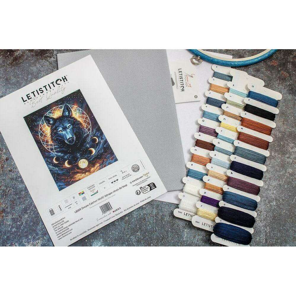 Dream Catcher Wolf L8069 Counted Cross Stitch Kit