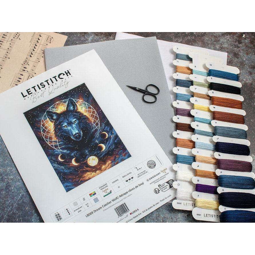 Dream Catcher Wolf L8069 Counted Cross Stitch Kit