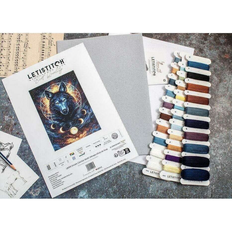 Dream Catcher Wolf L8069 Counted Cross Stitch Kit