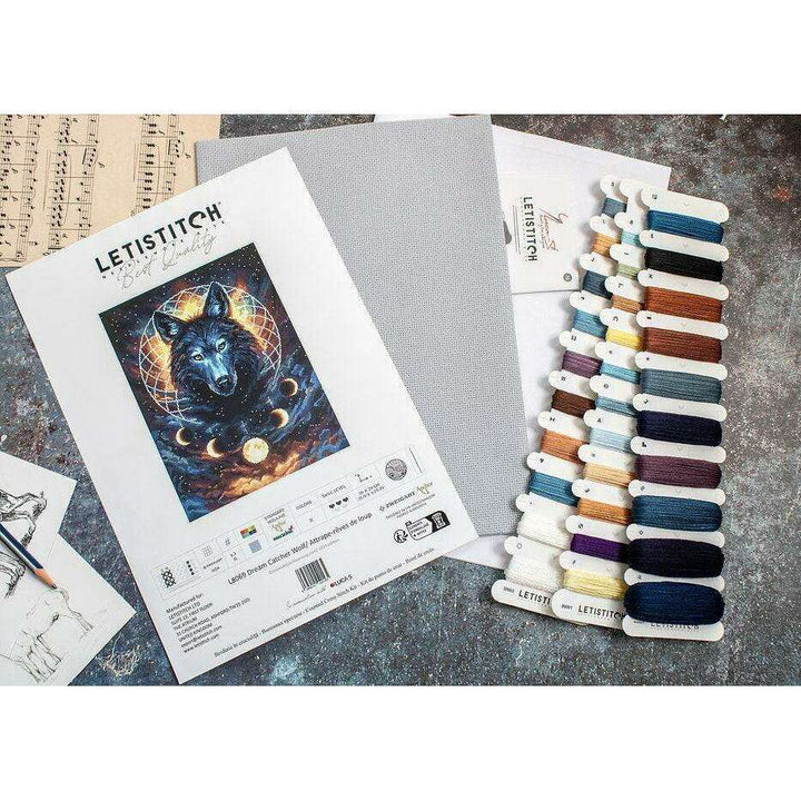 Dream Catcher Wolf L8069 Counted Cross Stitch Kit