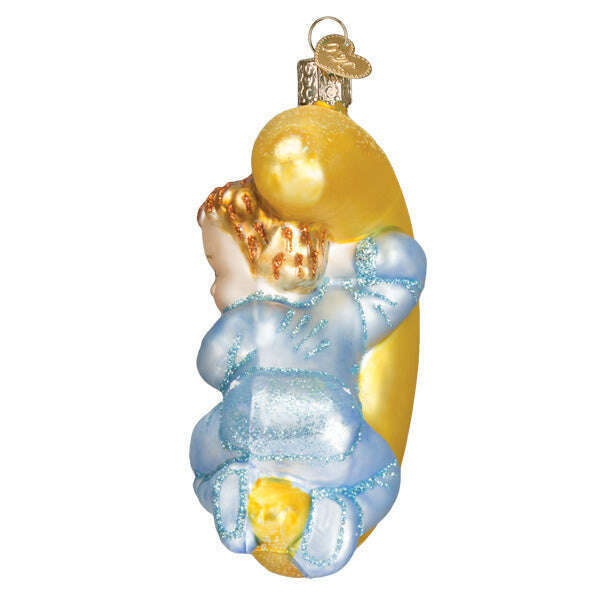 Old World Christmas Dreamtime Boy Blown Glass Ornament