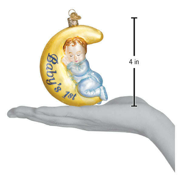 Old World Christmas Dreamtime Boy Blown Glass Ornament