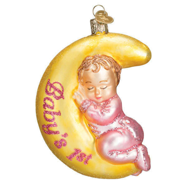Old World Christmas Dreamtime Girl Blown Glass Ornament