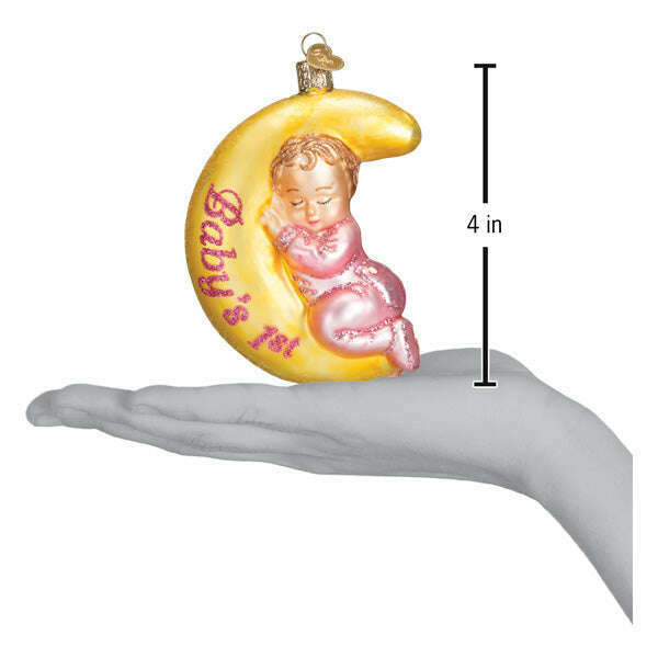 Old World Christmas Dreamtime Girl Blown Glass Ornament