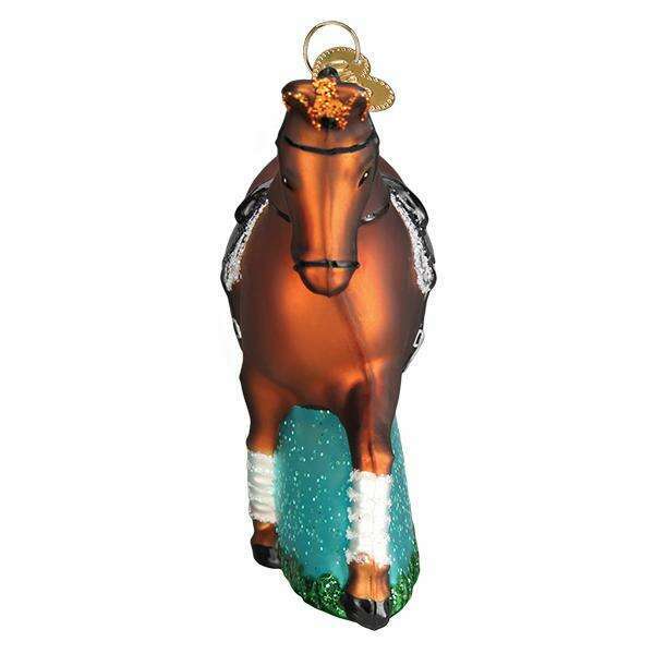 Old World Christmas Dressage Horse Blown Glass Ornament