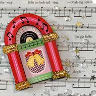 Drummers Drumming Jukebox Limited Edition Brooch by Lipstick & Chrome - Quirks!
