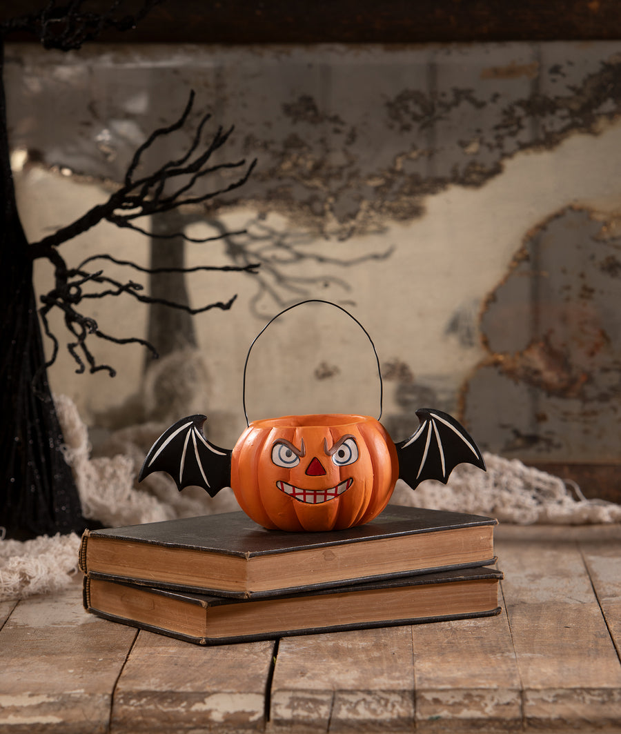 Scary Batty Jack Bucket by Bethany Lowe Designs, halloween decor