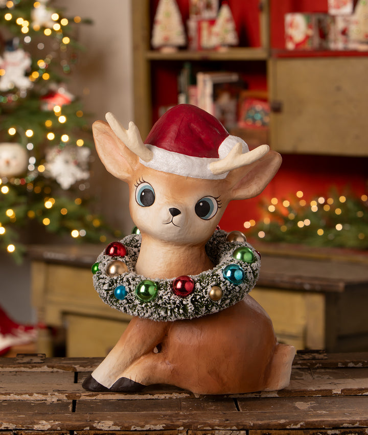 Large Twinkle Santa's Reindeer by Bethany Lowe Designs, image 3