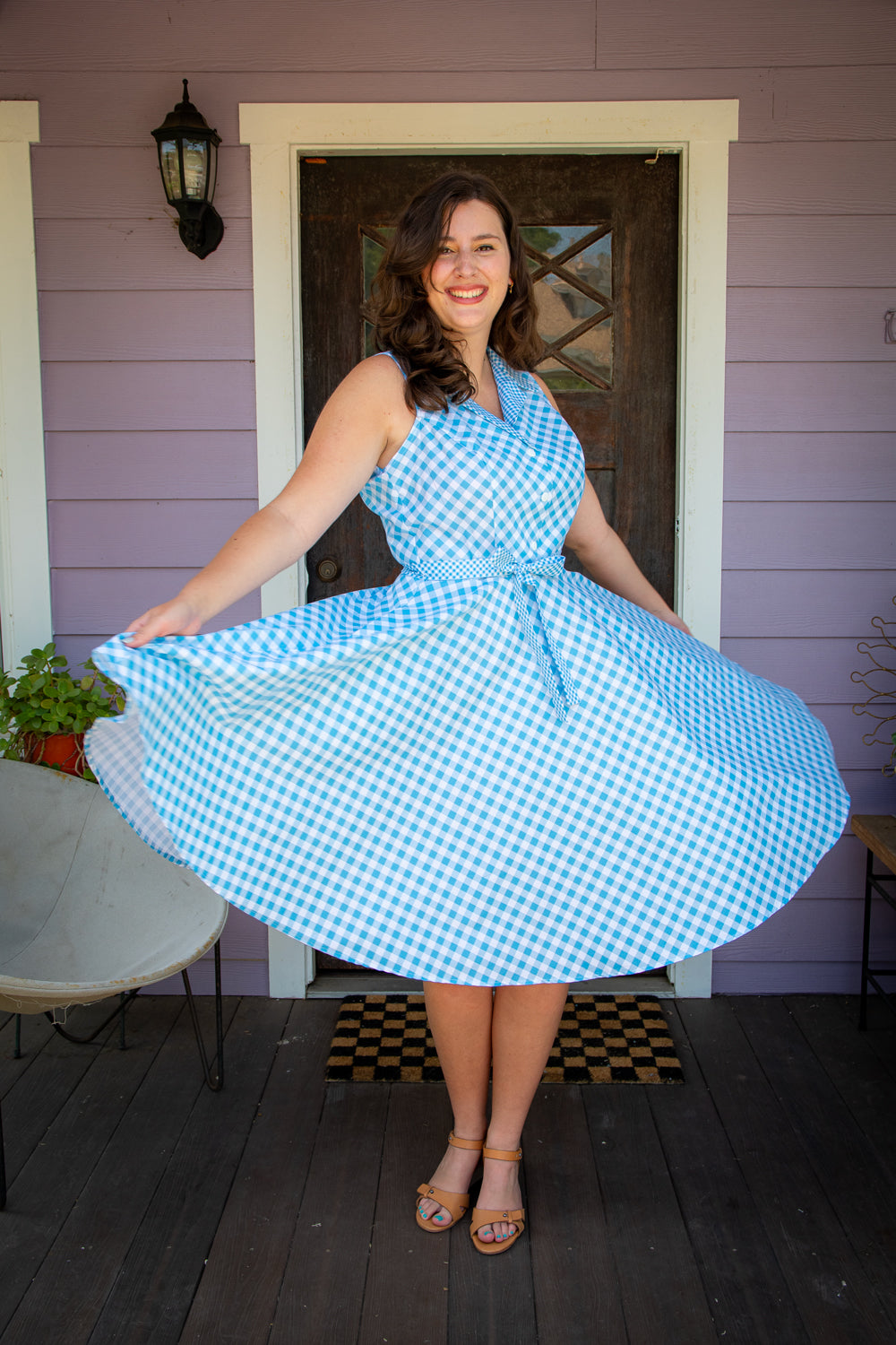 Staci Dress- Big Sky Gingham