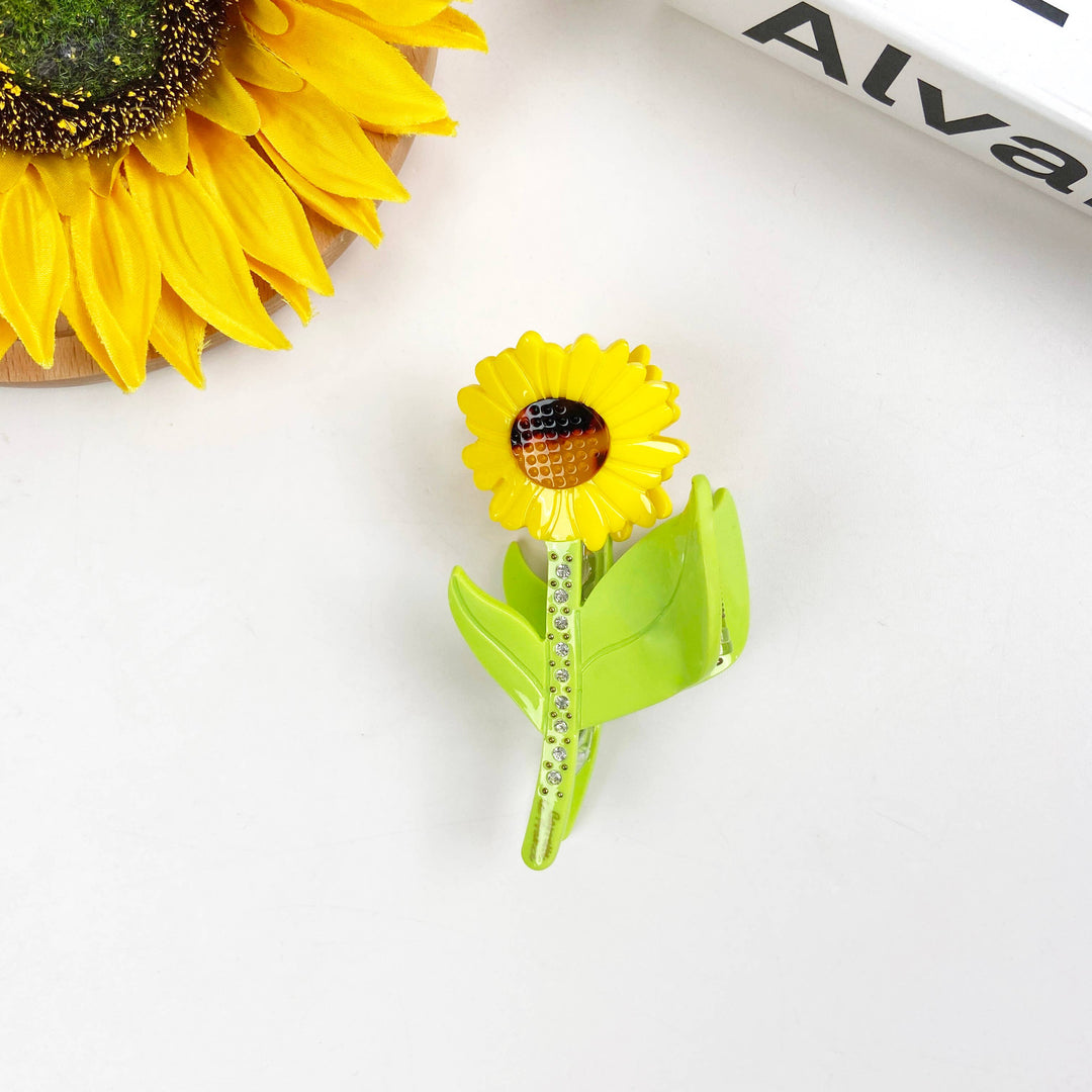 Sunflower Acetate Claw Clip Tulip Hair Clip