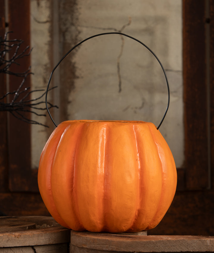 Vintage Mad Pumpkin Bucket by Bethany Lowe Designs, image 3