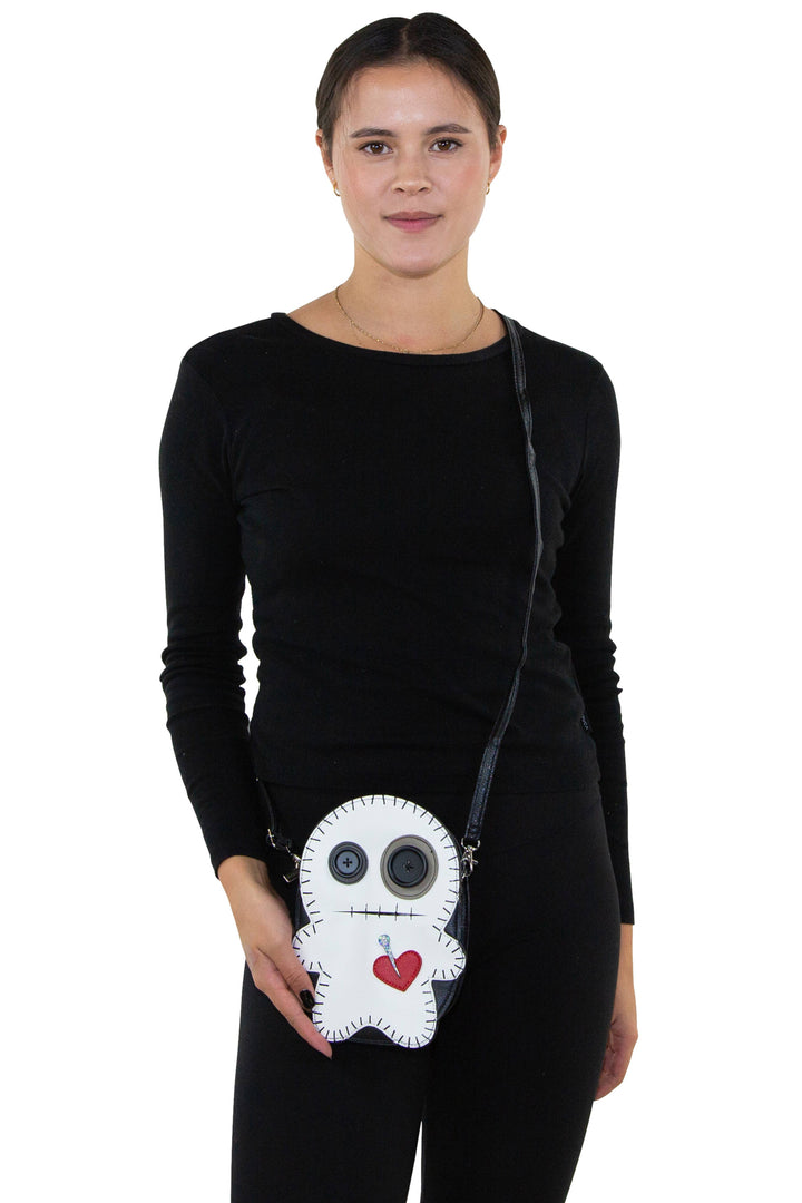 Stitched Voodoo Doll Crossbody Bag