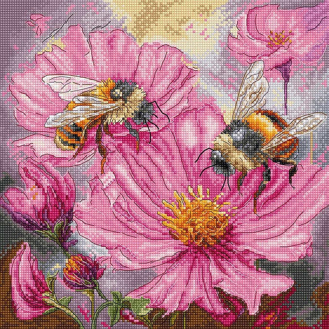 Honey Blooms L9933 Counted Cross Stitch Kit