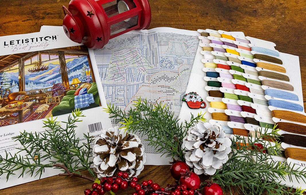 Winter Lodge L9922 Counted Cross Stitch Kit