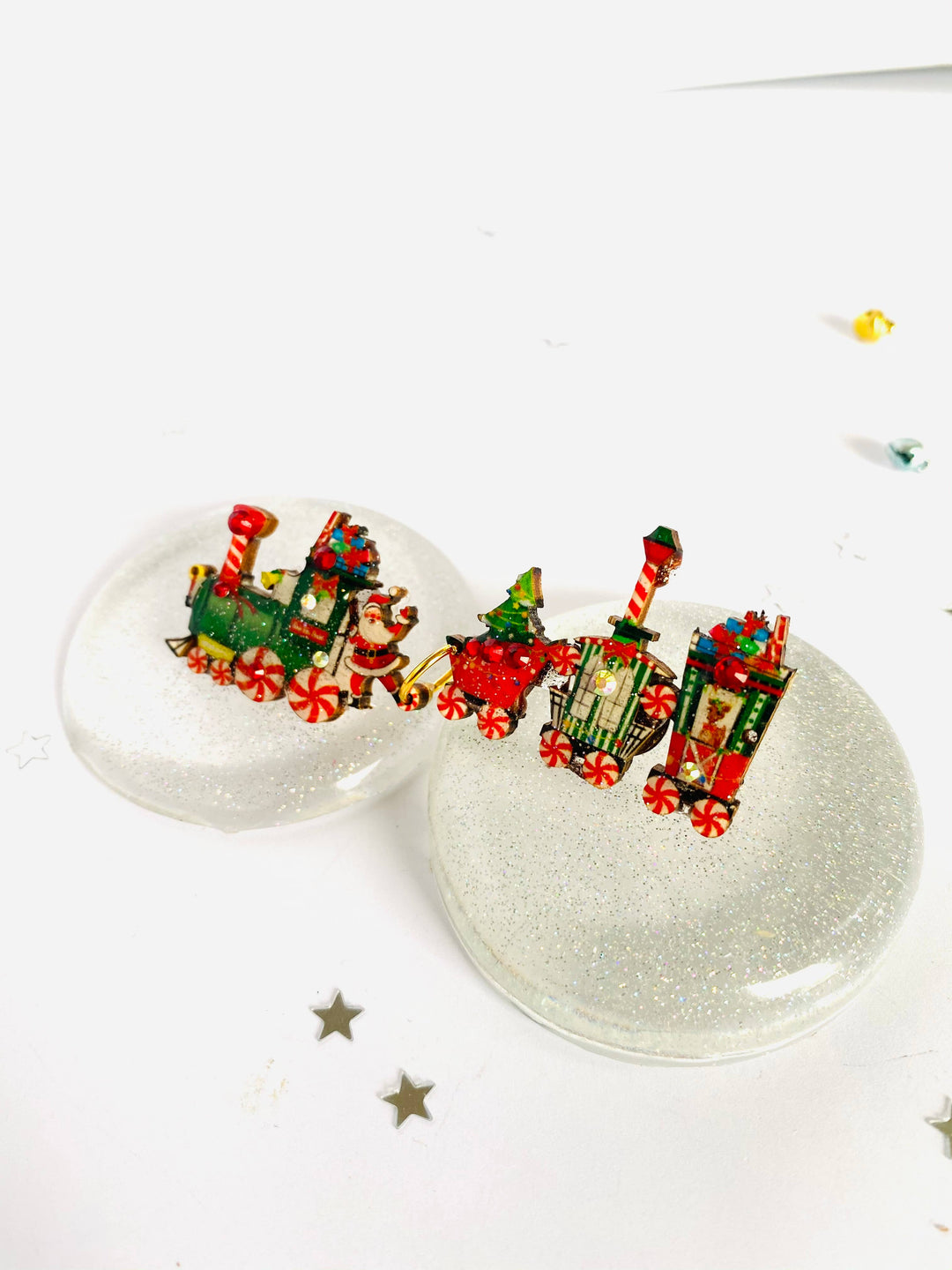 Christmas Train Brooch by Rosie Rose Parker