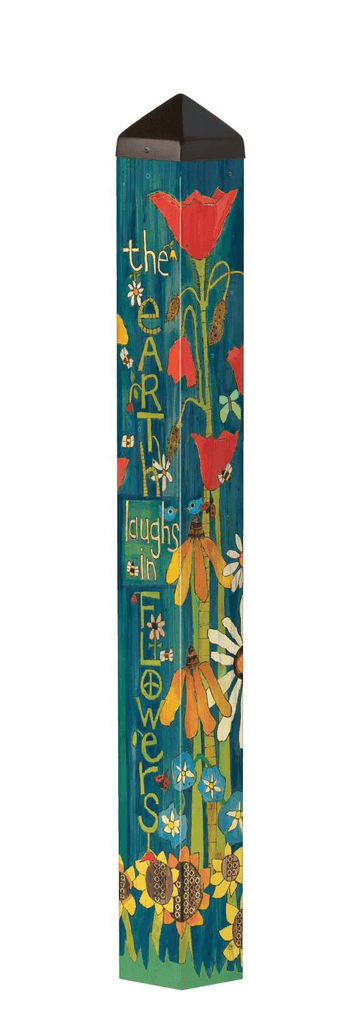 Earth Laughs in Flowers 40" Art Pole - Quirks!