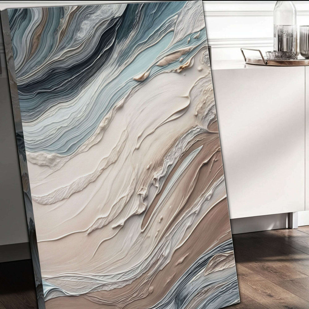 Earth Tone Swirls Wall Art