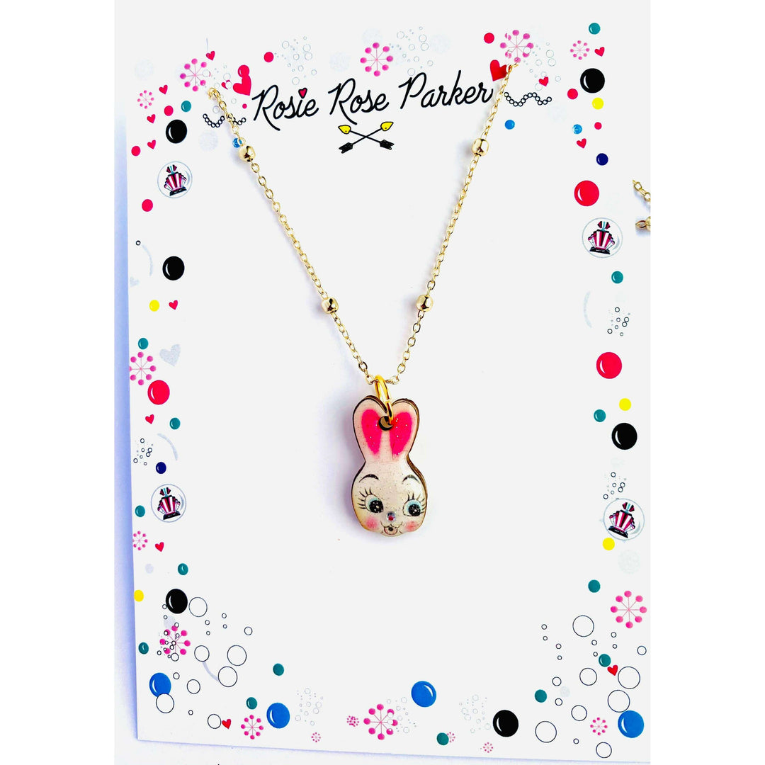 Easter Bunny Charm Necklace by Rosie Rose Parker