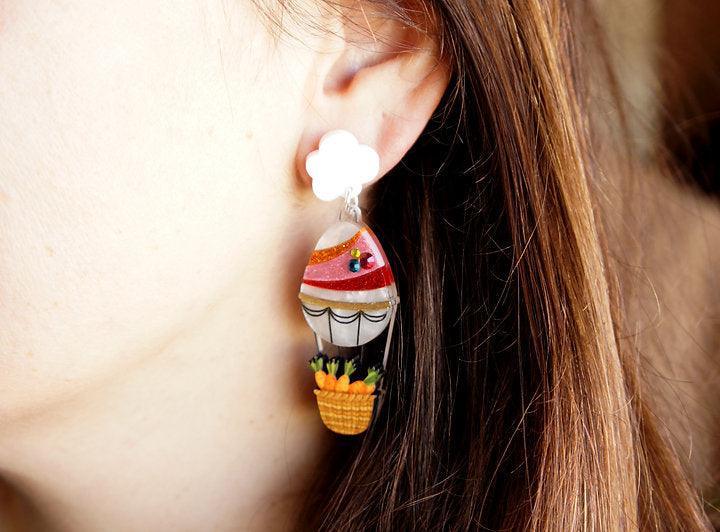Easter Egg Balloon Earrings by Laliblue - Quirks!