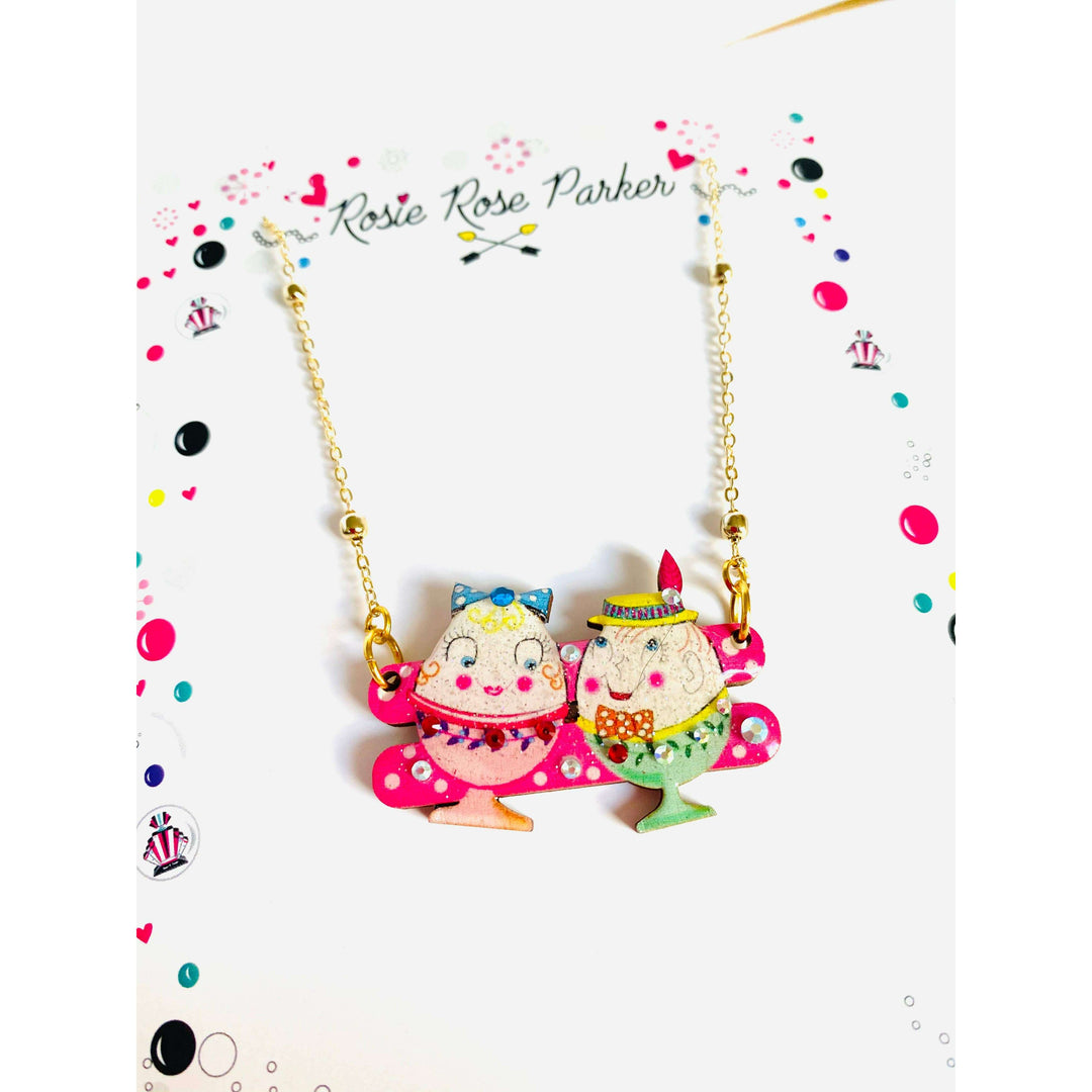 Easter Egg Cup Necklace by Rosie Rose Parker