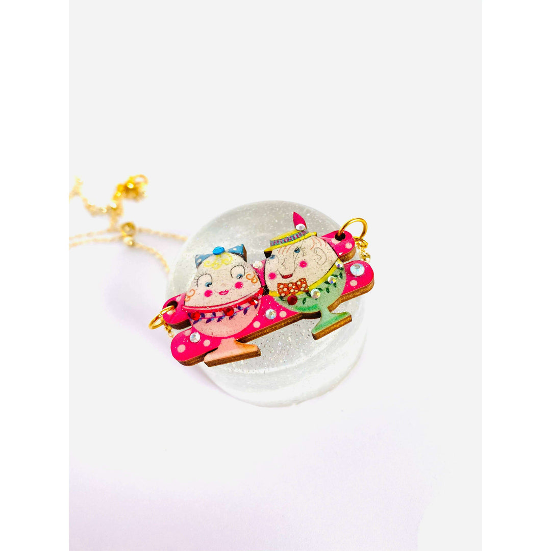 Easter Egg Cup Necklace by Rosie Rose Parker