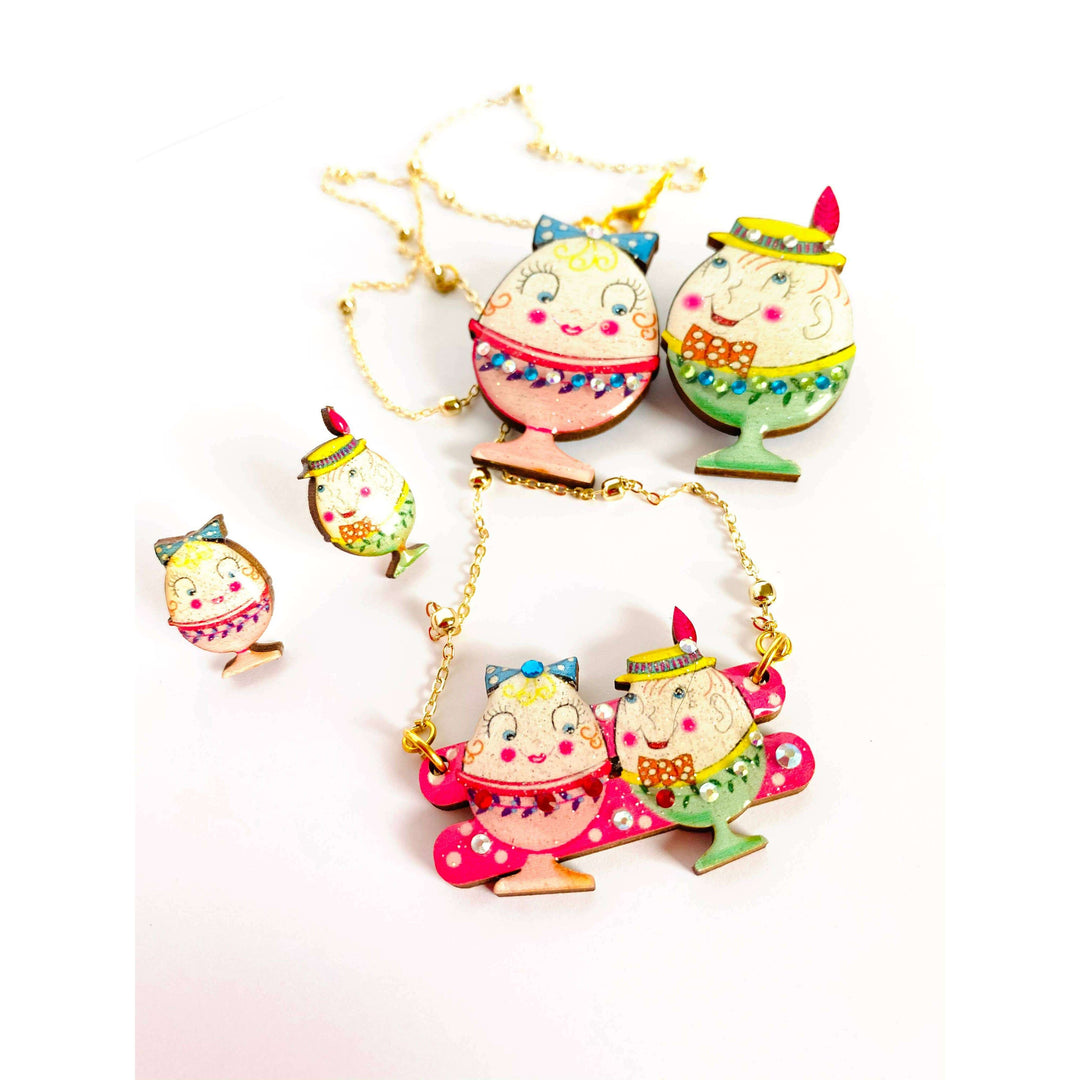 Easter Egg Cup Necklace by Rosie Rose Parker