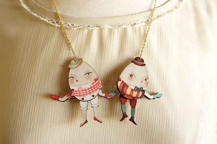 Easter Eggs Necklace by Laliblue - Quirks!
