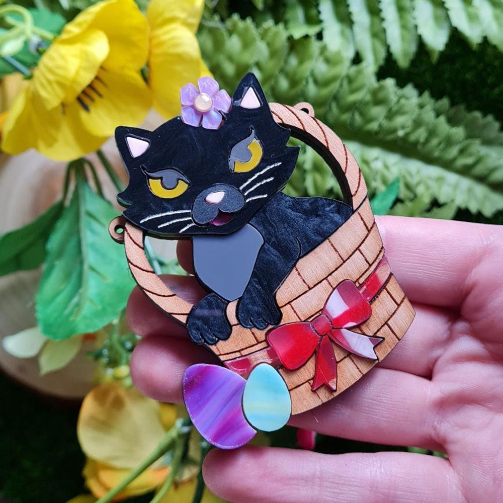 Easter Kitten Brooch by Cherryloco Jewellery 4