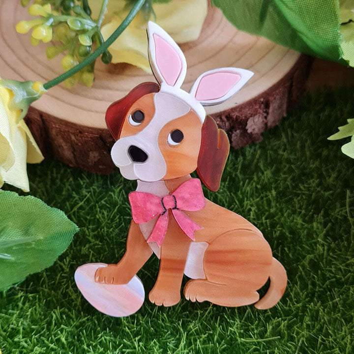 Easter Puppy Necklace by Cherryloco Jewellery 3