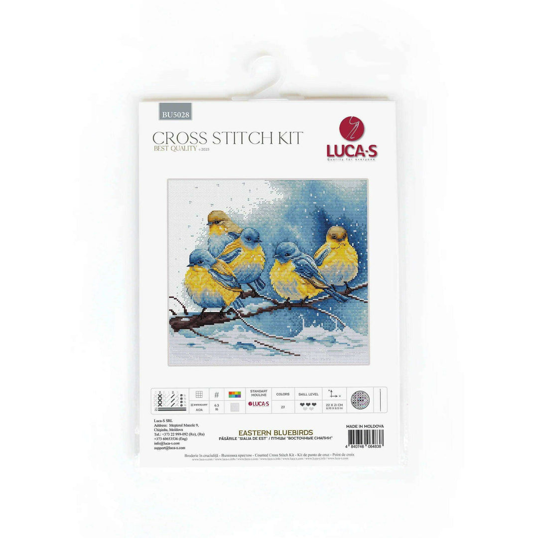 Eastern Bluebirds BU5028l Counted Cross-Stitch Kit