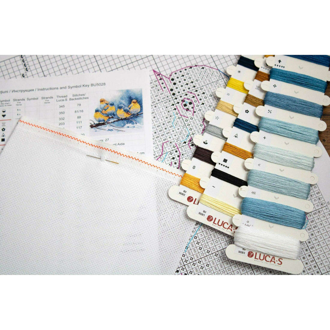 Eastern Bluebirds BU5028l Counted Cross-Stitch Kit