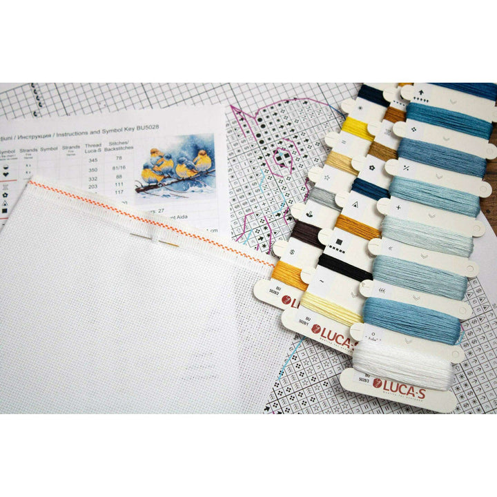 Eastern Bluebirds BU5028l Counted Cross-Stitch Kit