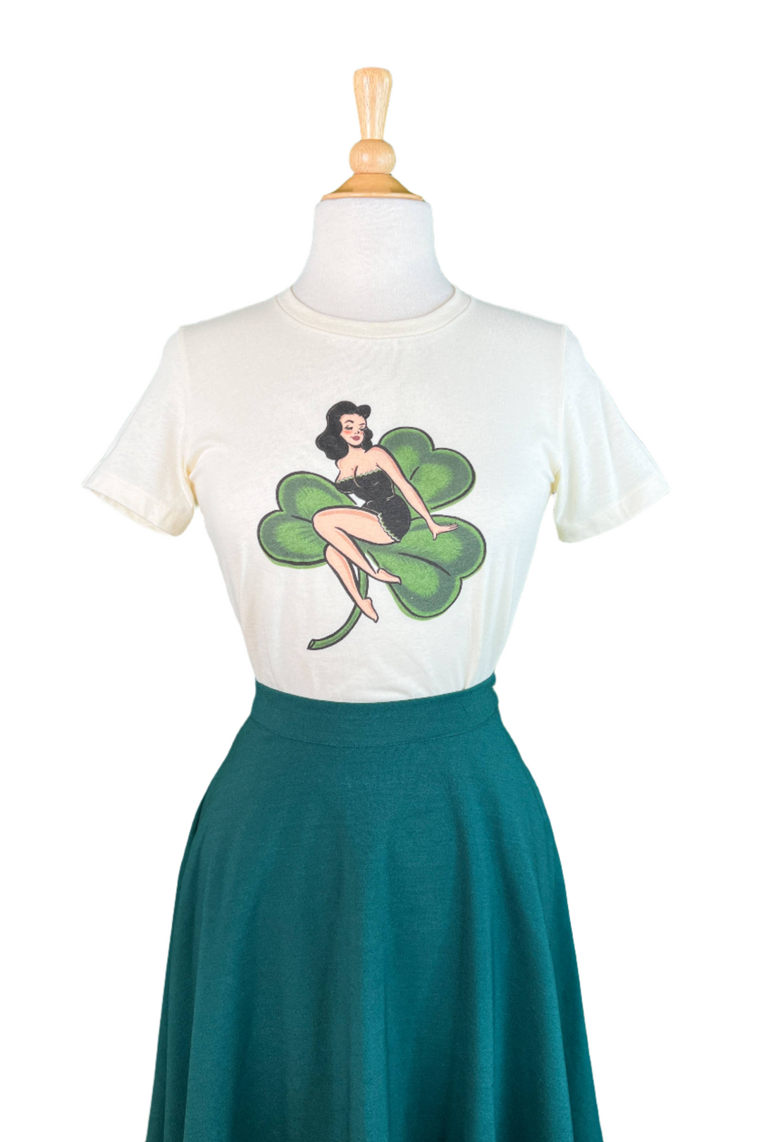 St. Pat Tee in Ivory by Mischief Made