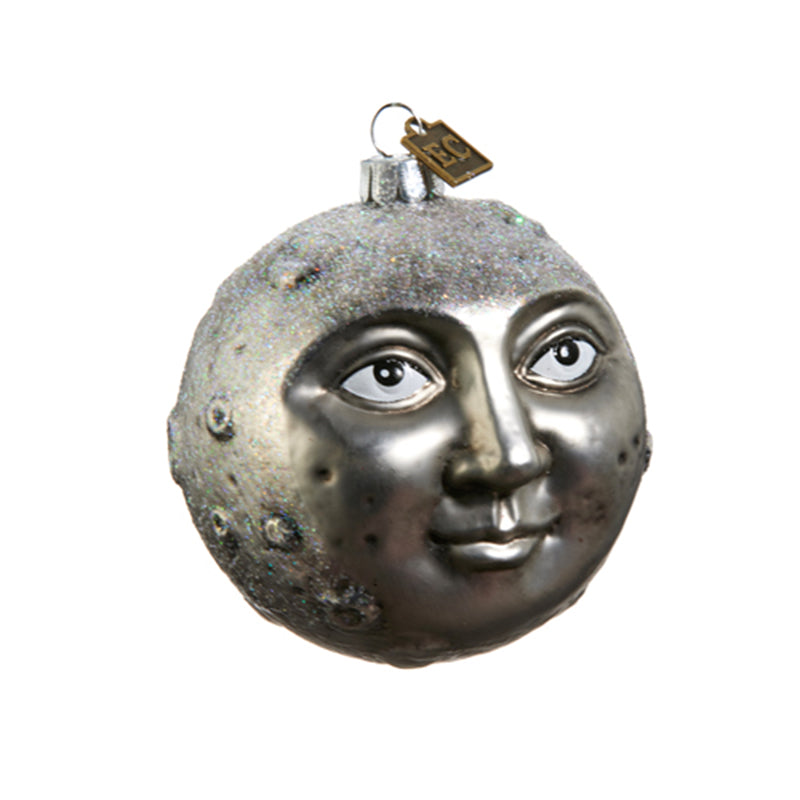 Ec 3.25" Man In The Moon Ball Ornament by Raz Imports 