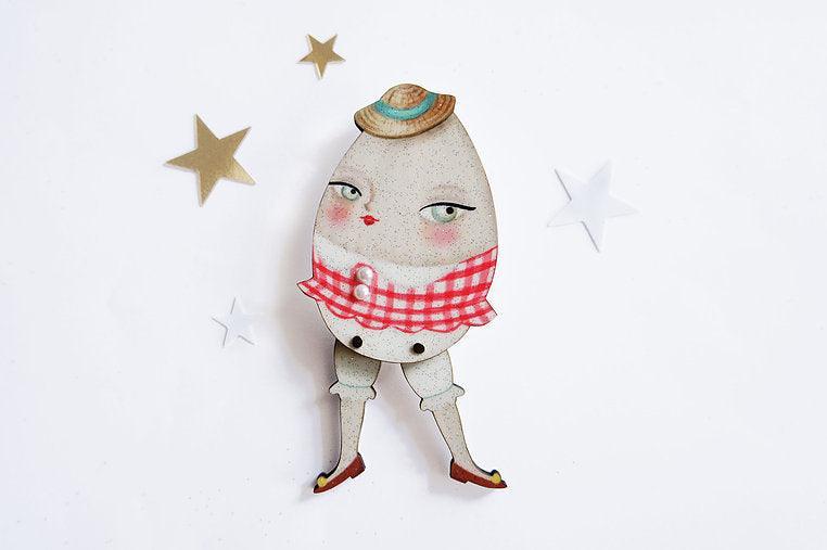Egg Girl Brooch by Laliblue - Quirks!