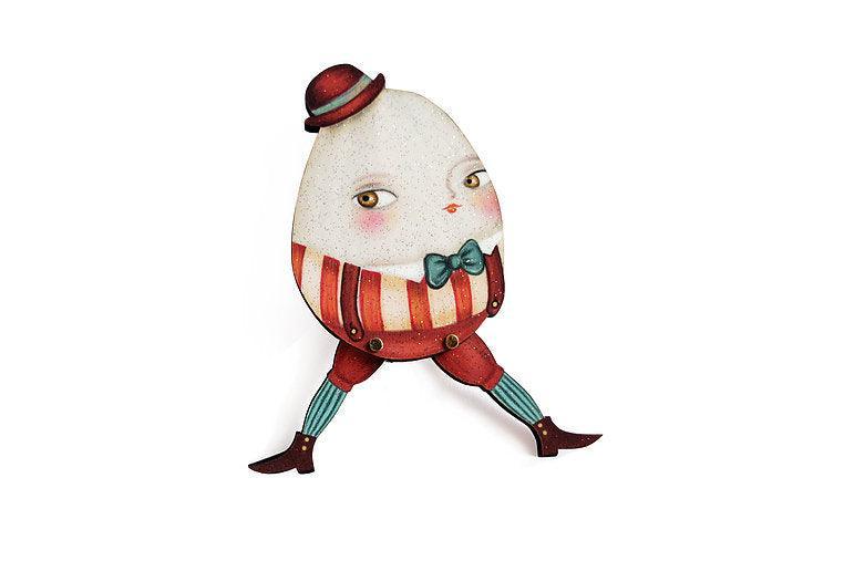 Egg Man Brooch by Laliblue - Quirks!